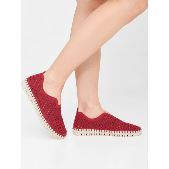 Ilse Jacobsen Tulip 139 Slip On Shoe Red Size 8 - Picture 2 of 7